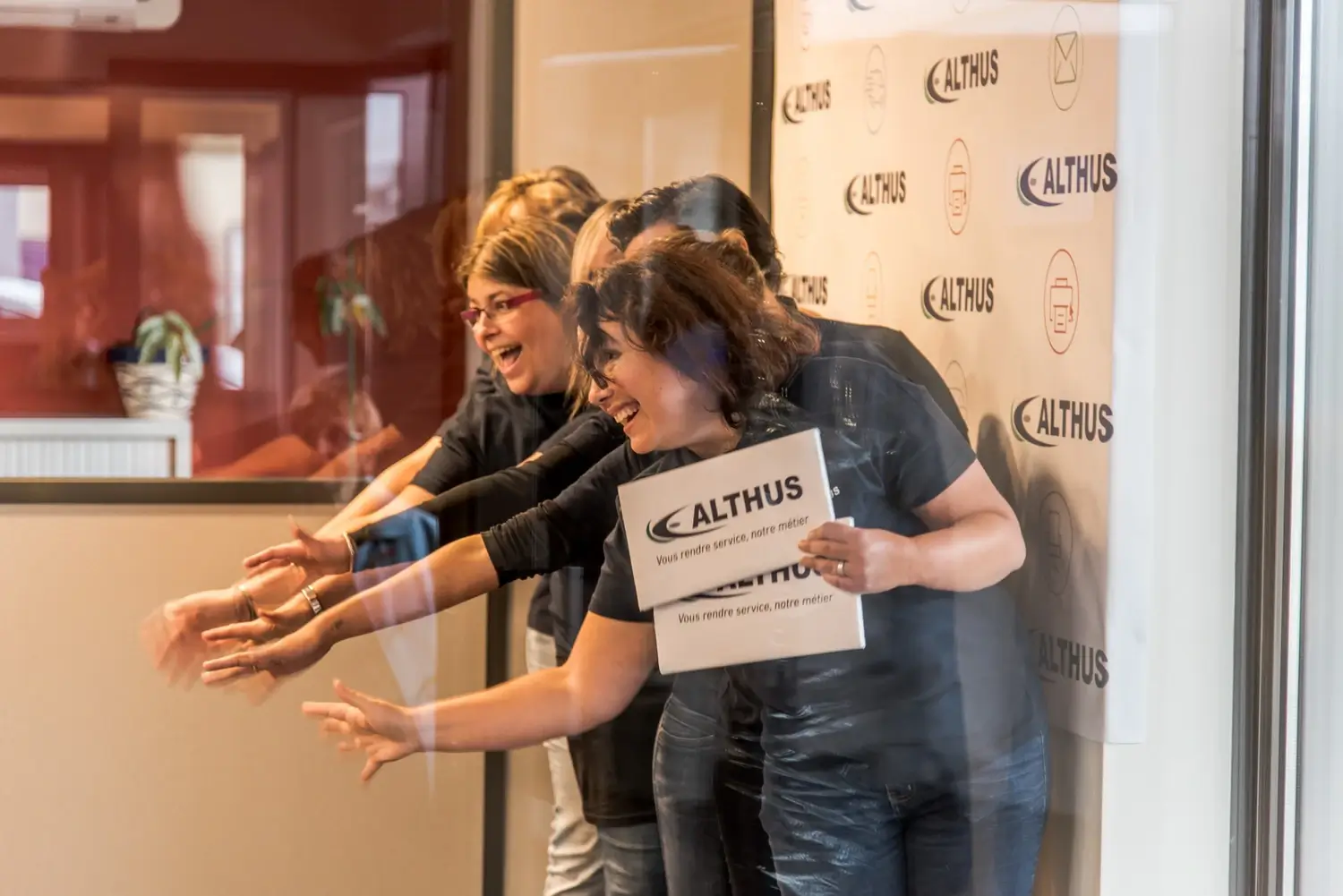 Équipe d'ALTHUS lors de l'inauguration des locaux en 2016